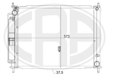 Радіатор кондиціонера ERA 667149 Renault Clio 8200289181, 8200149953, 8200134606