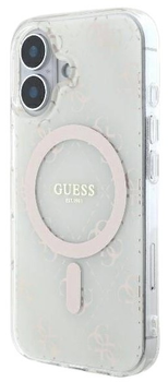 Панель Guess Hardcase IML 4G MagSafe для Apple iPhone 16 Plus White (GUHMP16MH4DTEH)