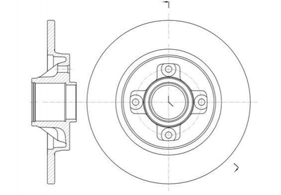 Гальмівні диски Roadhouse 6105800 Citroen Berlingo, C4, DS4, DS5; Peugeot 308, Partner, 3008, 5008 424945, 424946