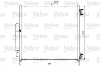 Радіатор кондиціонера Valeo 814053 Land Rover Range Rover LR035791