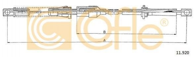 Тросик газа COFLE 11.920 Ford Transit 6158183