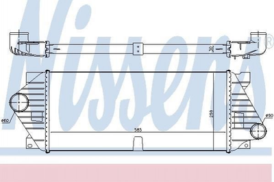 Интеркулер NISSENS 96206 Mercedes M-Class 1635000700, 1635000500, A1635000700