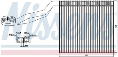 Испаритель NISSENS 92294 Audi A4 8E1820103