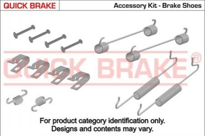 Комплектующие колодок QUICK BRAKE 1050036 Nissan X-Trail, Navara