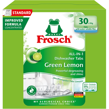 Таблетки для посудомийних машин Frosch Лимон 30 шт.