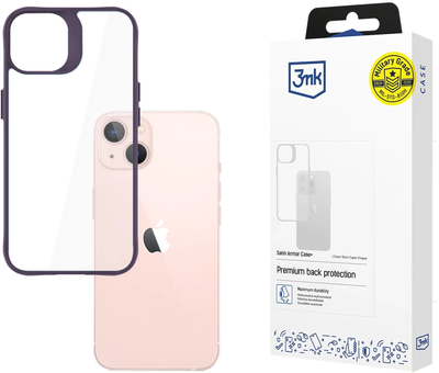 Панель 3MK Satin Armor Case+ для Apple iPhone 14 Purple (5903108592789)