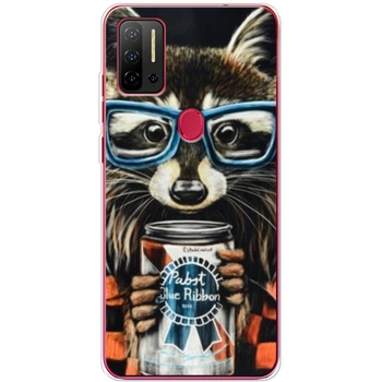 Силиконовый чехол BoxFace Ulefone Note 11P Енот с банкой (59772-up1333)