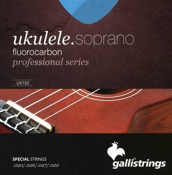 Струни для укулеле Gallistrings UX750 (.020-.027), Soprano, Fluorocarbon