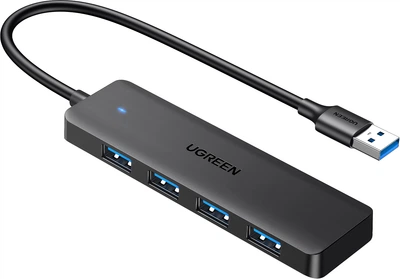 USB-хаб Ugreen CM219 USB 3.0 to 4 x USB 3.0 Black (UGR-25851)