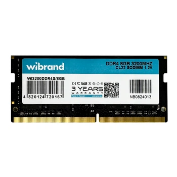 Оперативна пам'ять Wibrand DDR4 8 ГБ 3200 МГц CL22 SODIMM для ноутбука, чорний