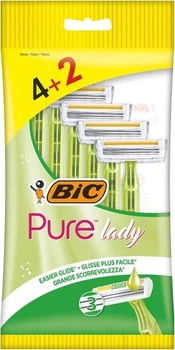 Набор бритв без сменных картриджей Bic Pure 3 Lady 4+2 шт. (3086126727370)