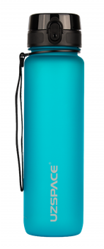 Пляшка для води UZspace Frosted 1000 мл (3038) Яскраво блакитний