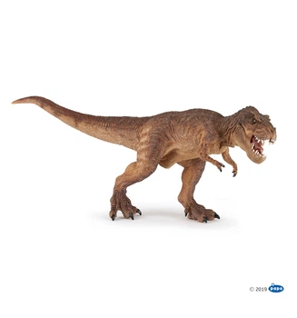 Динозавр Коричневий тиранозавр, що біжить / Brown running T-rex Papo 55075