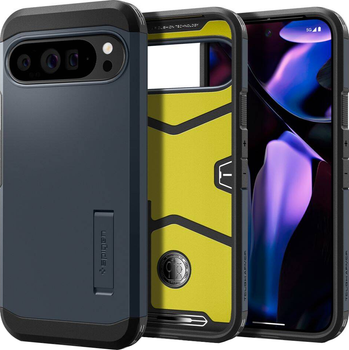 Etui Spigen Tough Armor Google Pixel 9 Pro XL metal slate ACS07727 (8809971226660)