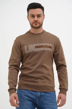 Свитшот с принтом Trend Collection 2830 коричневый (BROWN) 2XL