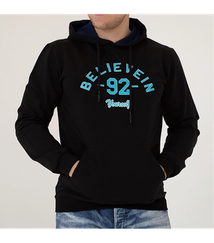 Худи BELIEVEIN 92 - HECTOR - 17204 - M - Черный