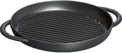 Patelnia grillowa Staub z dwoma uchwytami czarna 26 cm (3272342030237)