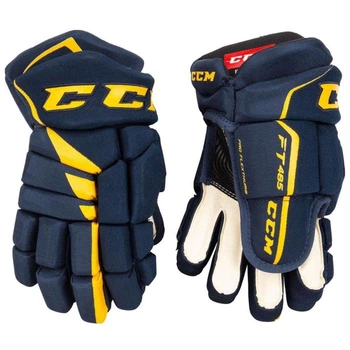 Краги CCM Jetspeed FT485 JR подростковые NAVY/SUNFLOWER navy/sunflower, 11 FT485-JR-NS-11