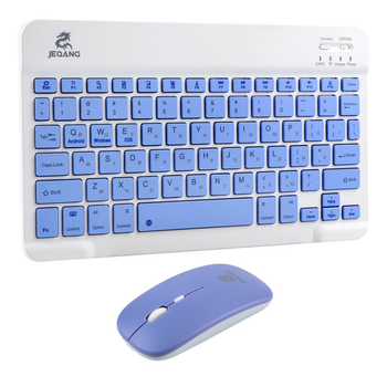 Комплект беспроводная клавиатура/USB мышка JEQANG JB-350 с кабель USB - Type C/Bluetooth V5.0 Violet