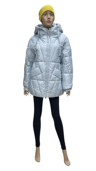 Куртка зимняя Snow Owl короткая стеганая 24H1178 L голубой