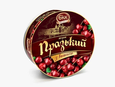 Торт БКК «Празький» з вишнею, 850 г