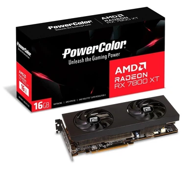 Видеокарта PowerColor Radeon RX 7800 XT 16GB GDDR6 (RX7800XT 16G-P) EU
