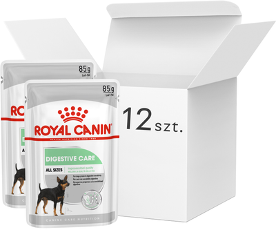 Упаковка вологого корму для собак Royal Canin Digestive при проблемах з травленням 12 x 85 г (9003579008775)