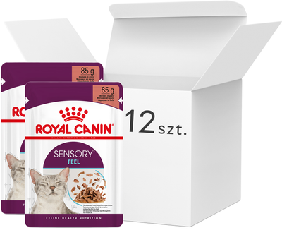 Вологий корм для вибагливих котів Royal Canin Sensory Feel шматочки в соусі 12 x 85 г (9003579018934)