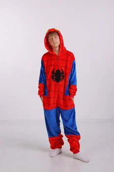 Мужские кигуруми взрослая и подростковая Kigurumi Spider Man Человек паук Красно-синий S 145-155 см (1026/1)