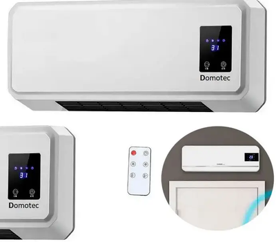 Тепловентилятор Domotec MS-5962 настінний з пультом 2000W