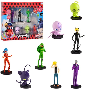 Набор фигурок-топеров Miraculous Lady Bug Deluxe 8 шт (MLB2070_В) (7290120511415)