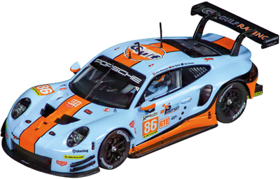 Auto Carrera Digital 132 Porsche 911 RSR Gulf Racing Mike Wainwright No.86 Silverstone 2018 (4007486320192)