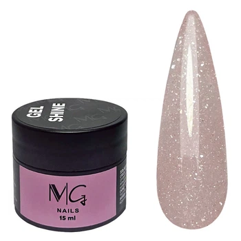 Гель для наращивания светоотражающий MG Nail Shine Gel №02 Blush 15 мл