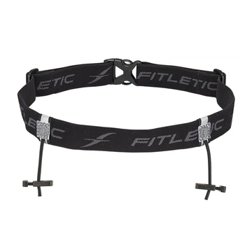 Бежевый ремень с держателями номера Fitletic Race I Number Belt, FL-RN01-01-BK (черный)