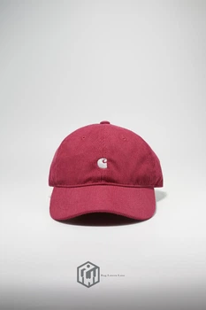 Кепка чоловіча, кепка жіноча Carhartt Кархарт вельветова 65 Малиновий