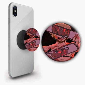 Держатель для телефона PopSockets Аниме Человек бензопила #09 Черный