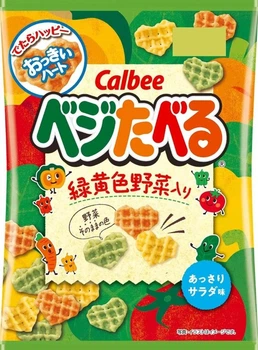 Японские овощные чипсы Calbee Veggie Eat Lightly Salad Taste 55г