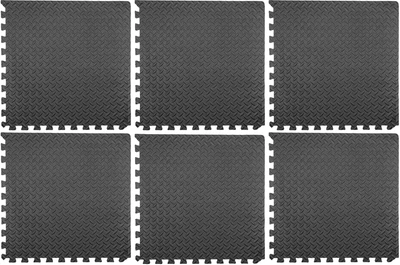 Zestaw mat ochronnych YATO 60 x 60 cm 6 szt Czarny YT-08780 (5906083081538)