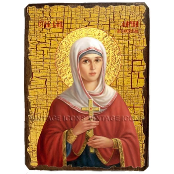 Икона Марина (Маргарита) Антиохийская Великомученица ,икона на дереве 300х400 мм (2927-4)