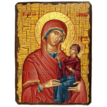 Икона Анна с Младенцем Марией Святая ,икона на дереве 130х170 мм (2504-1)