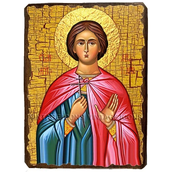 Икона Анатолий Святой Мученик Никейский ,икона на дереве 210х280 мм (2372-3)