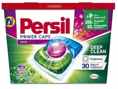 Капсули для прання Persil Power Caps для кольорових речей 22 шт (9000101512403)