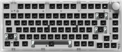 Клавіатура FL ESPORTS DIY-barebone MK750 White Transparent Three-Mode (MK750-5880)