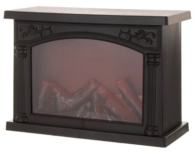 Камин-светильник декоративный Stenson R96354 с LED подсветкой 27х20х11.5 см.