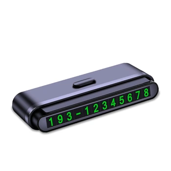 Парковочная карта - автовизитка с номером телефона Cheges Parking Number Plate Черная