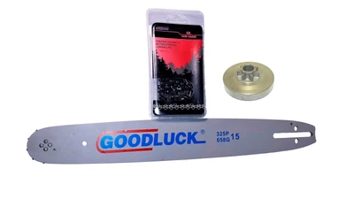 Шина та ланцюг + тарілка зчеплення. Комплект GoodLuck 40 см на бензопилу
