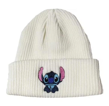 В'язана тепла шапка дитяча Disney Stitch, Стич. Біла