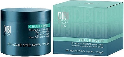Антицеллюлитный детокс дренажный крем - DIBI Milano Cell Rewind Detox Draining Anti-Cellulite Cream 200ml (1047462-31106352)