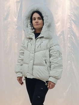 Жіноча зимова куртка Vivilona (Max Mara) M13136 Молочний, S