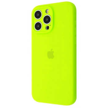 Чехол силиконовый с защитой камеры Wave Silicone Case Camera Protection для Apple iPhone 15 Pro Max lime green